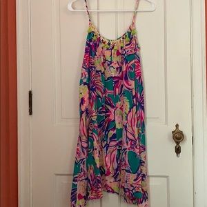 Colorful, flowy, shift dress
